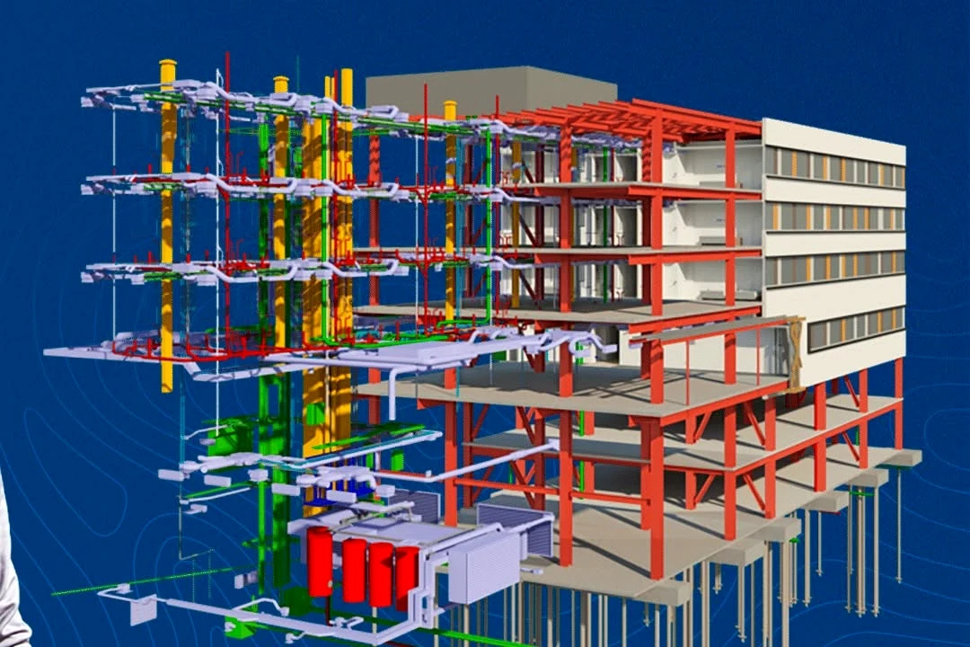 Modelo BIM utilizado em compatibilização de projetos